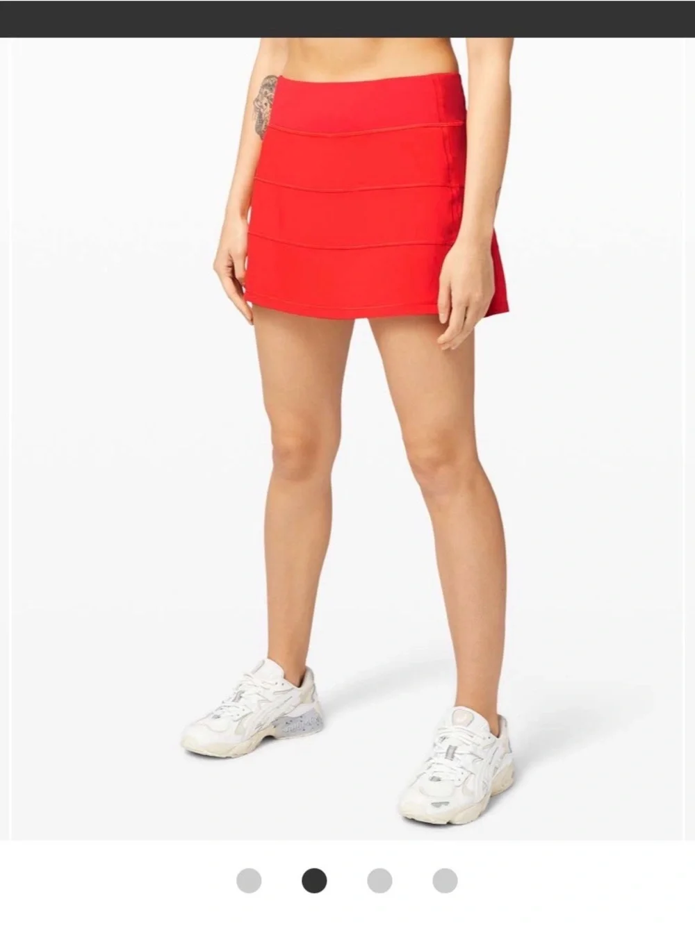 lululemon sz 8 Tall Pace Setter Red Skirt skort athleisure loungewear game day